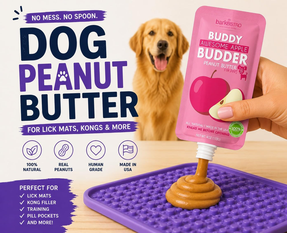 BUDDY BUDDER textura cremosa de la mantequilla de cacahuate para mayor atracción