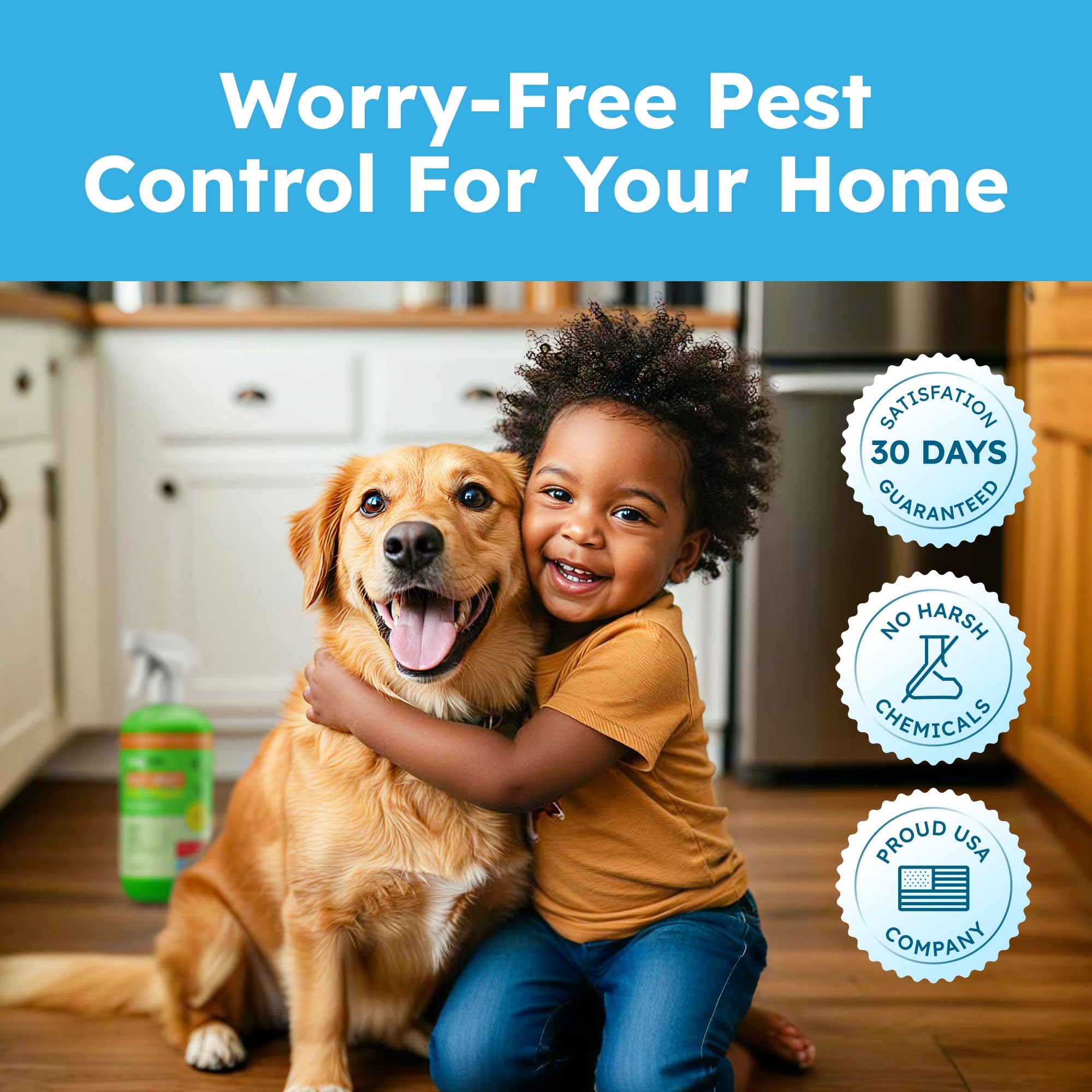 BugMD rociado en garaje para prevenir insectos y actividad de roedores
