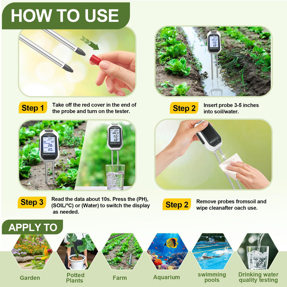 Buladeke medidor en uso en maceta interior optimizando riego y salud vegetal