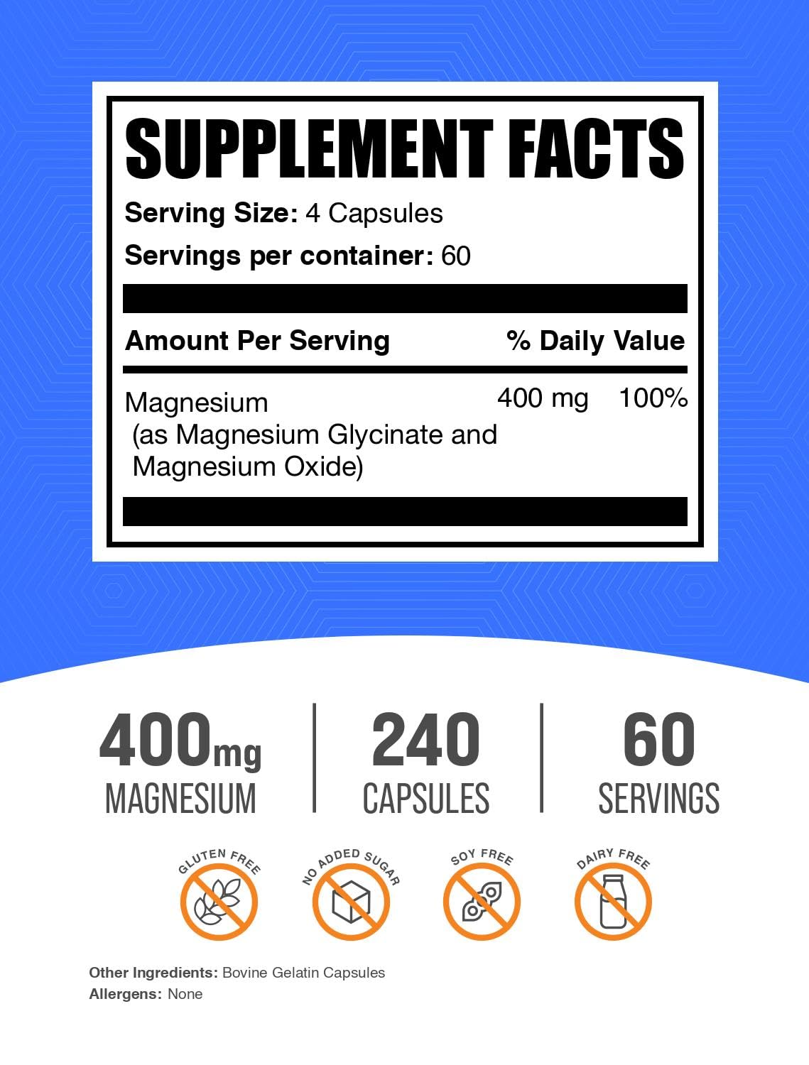 BulkSupplements detalle de una cápsula para ver textura y buena calidad de formulación