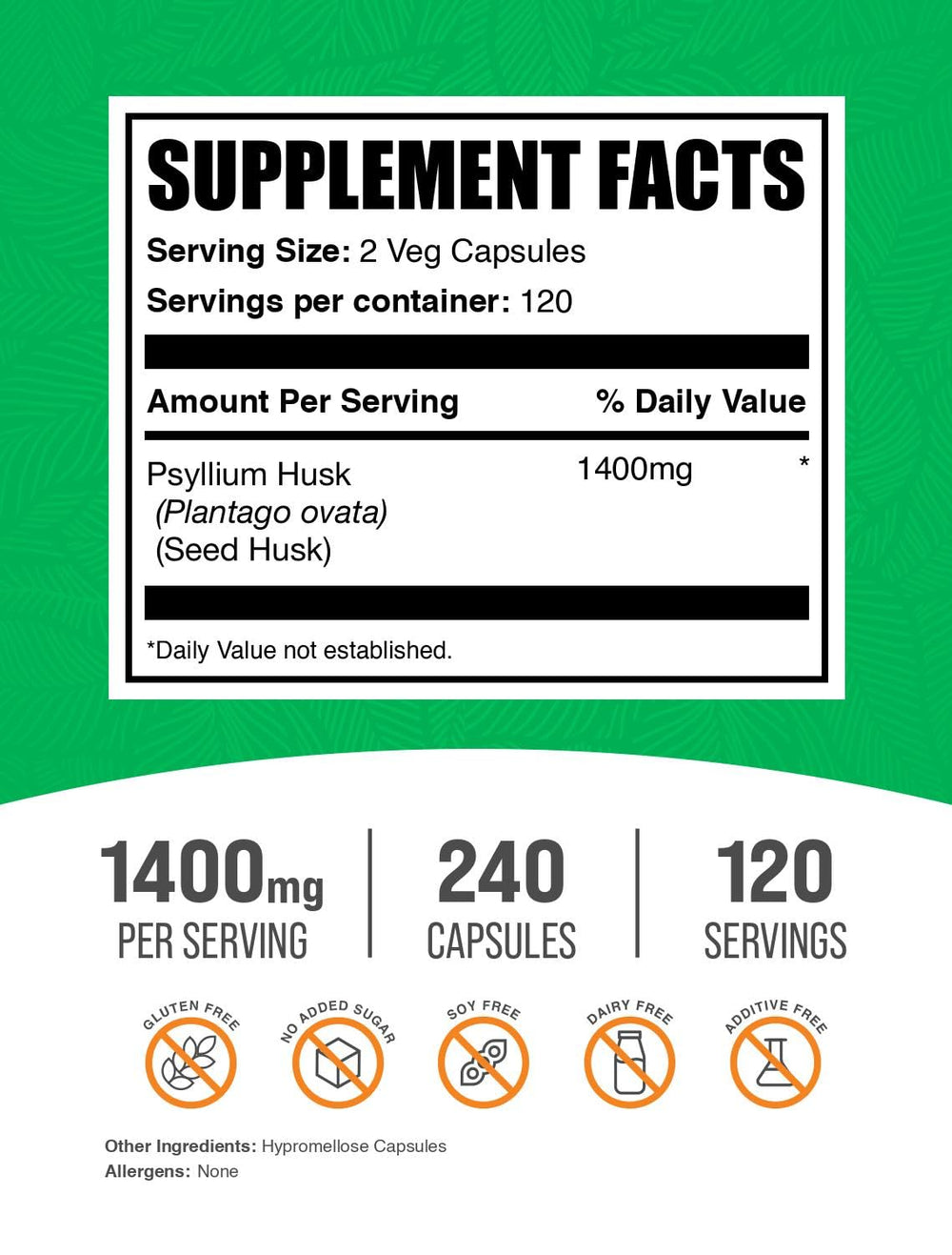 BulkSupplements primer plano de cápsulas mostrando textura y tamaño fácil de tragar