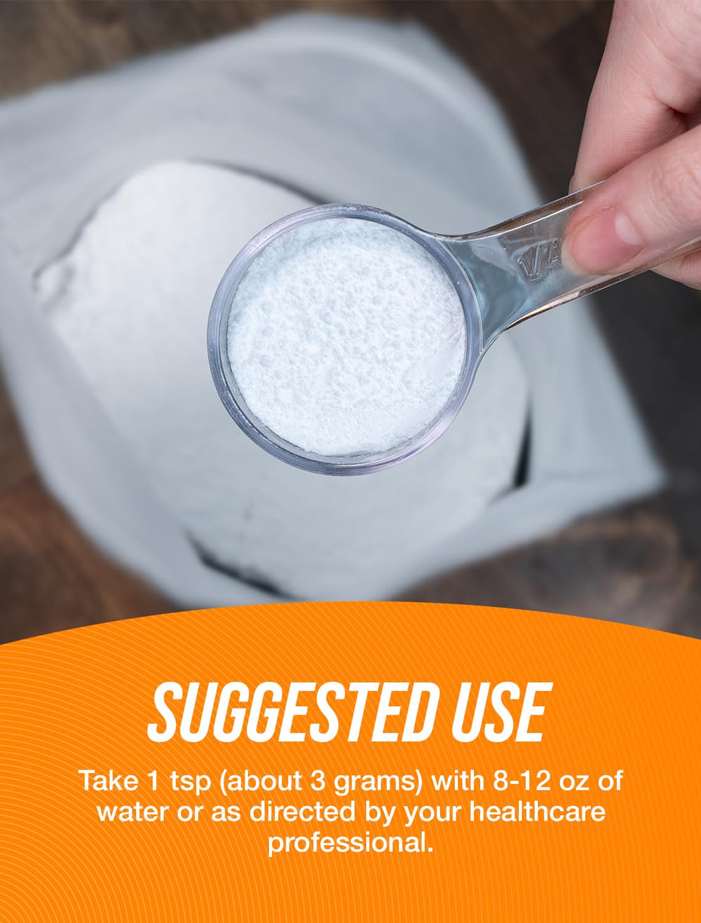 BulkSupplements glycine mixed into a smoothie for neutral taste