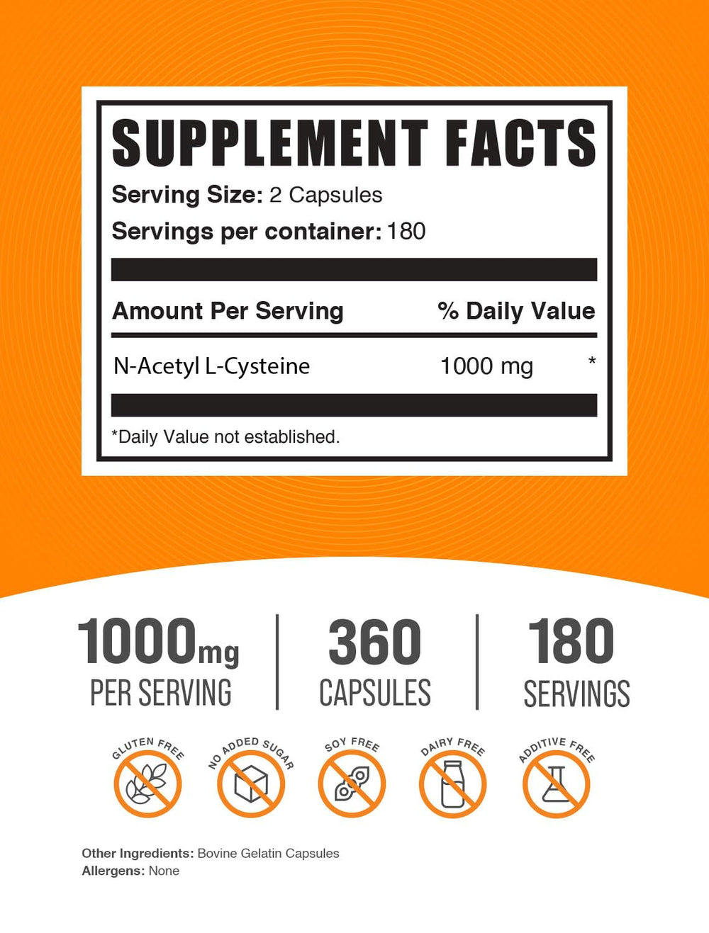 BulkSupplements detalle de cápsulas para apreciar tamaño y recubrimiento