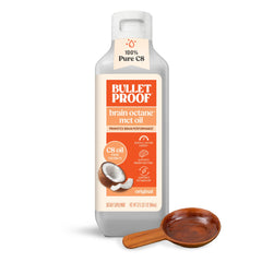 Bulletproof Brain Octane C8 vista frontal mostrando la botella y marca
