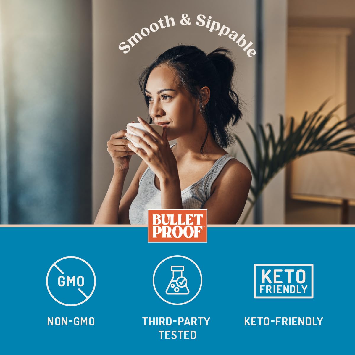 Bulletproof etiqueta nutricional ampliada, claridad en grasas y carbohidratos