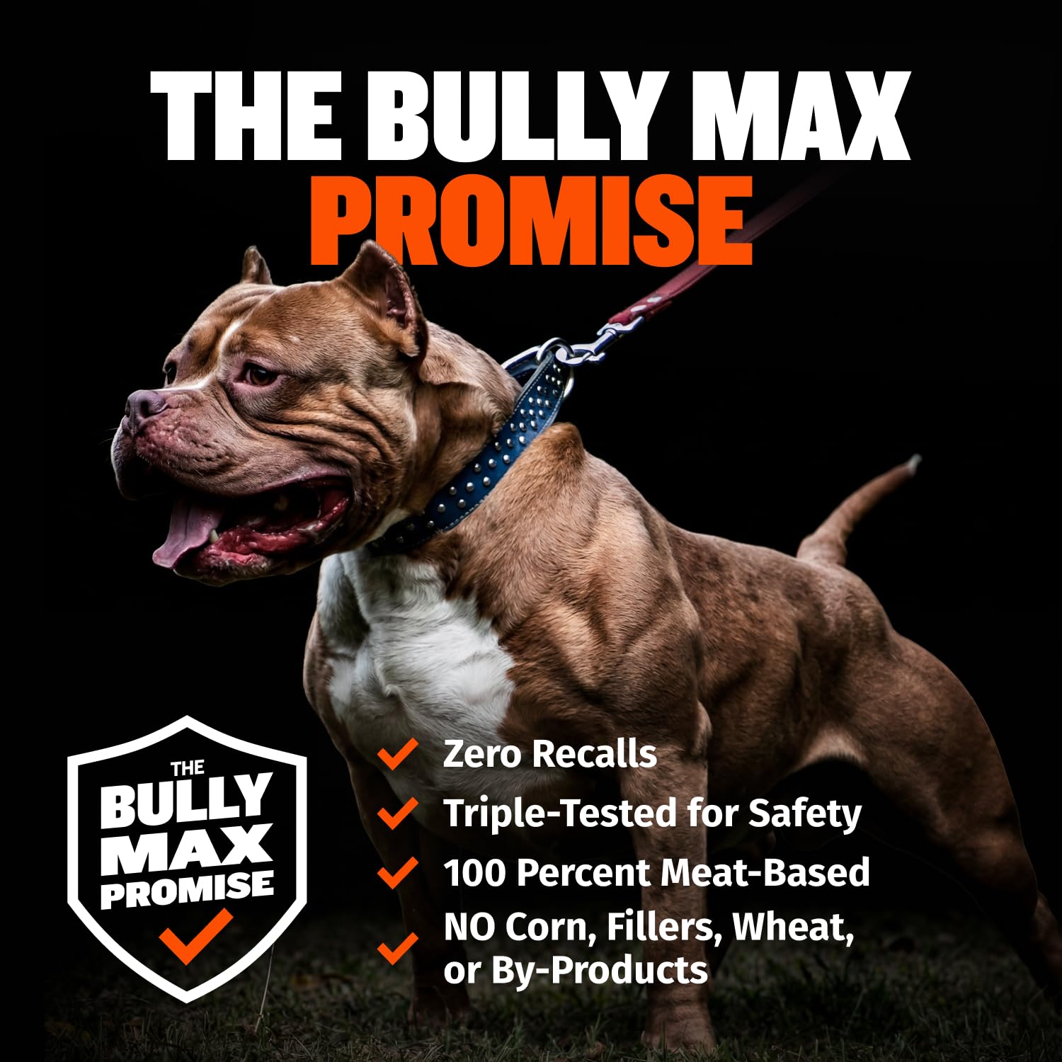 Bully Max etiqueta con ingredientes y valor nutricional claro