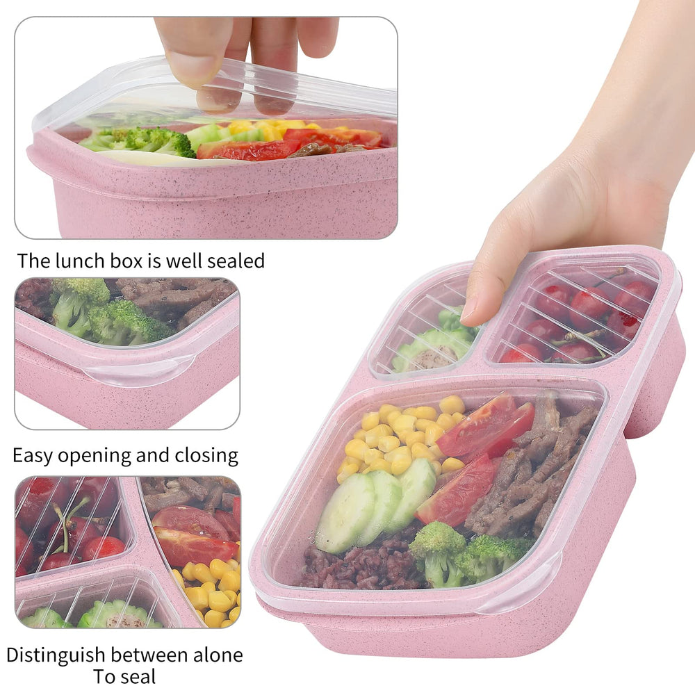 buluker caja abierta con tres compartimentos para organización de comidas