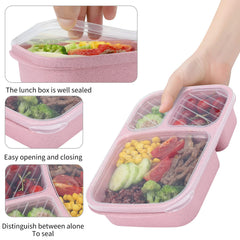 buluker caja abierta con tres compartimentos para organización de comidas