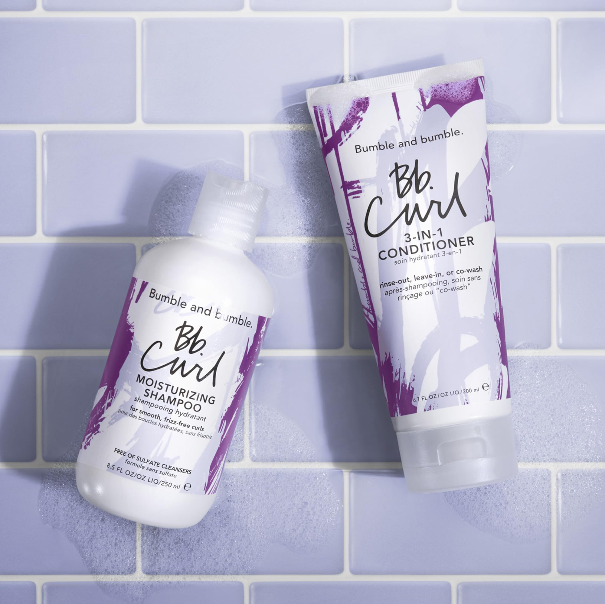 Bumble and bumble etiqueta de ingredientes destacando aceites nutritivos