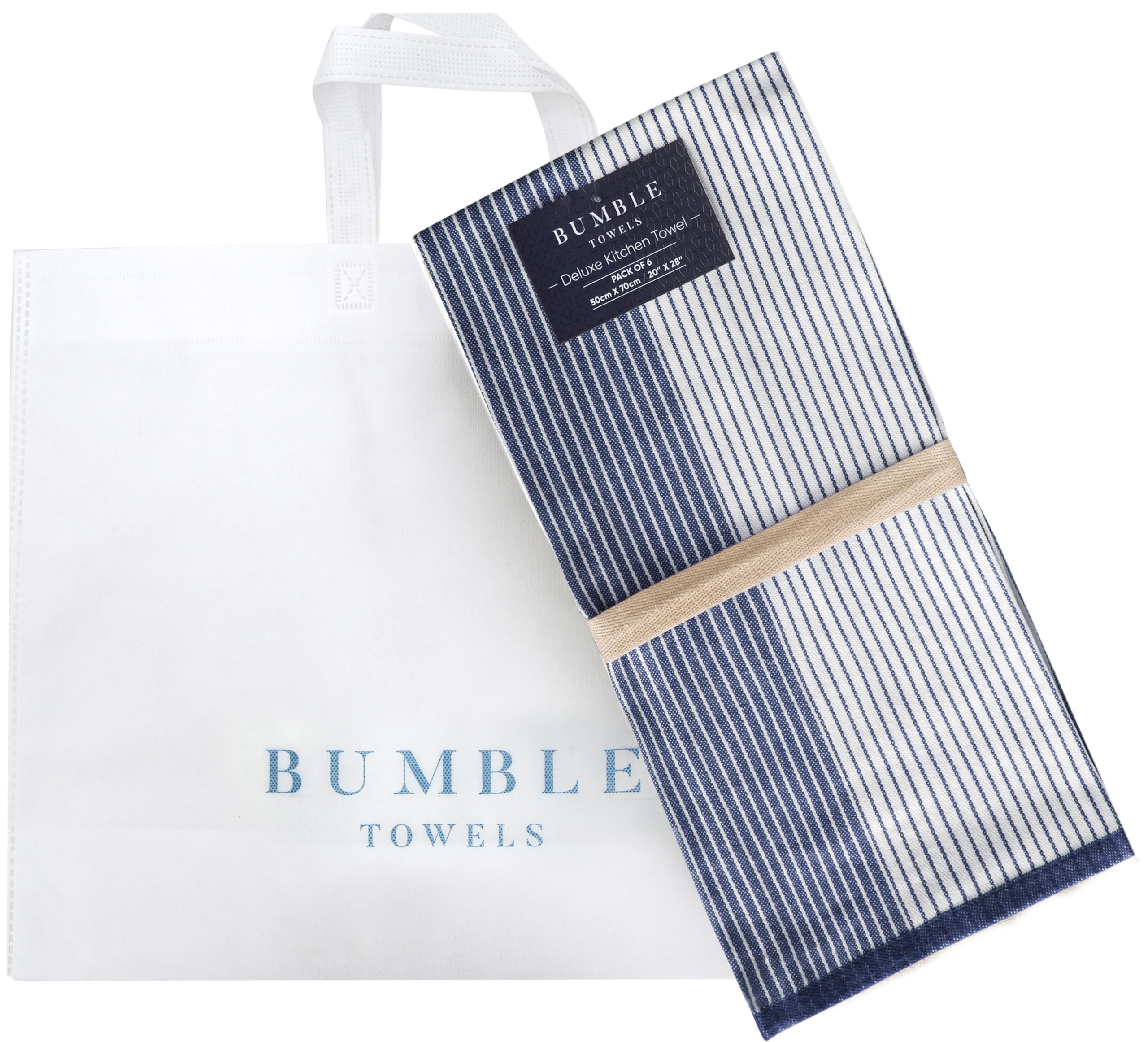 Bumble Towels detalle del bucle para colgar, almacenamiento y secado fácil
