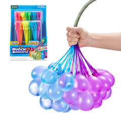 Bunch O Balloons ramas conectadas a manguera demostrando llenado rápido