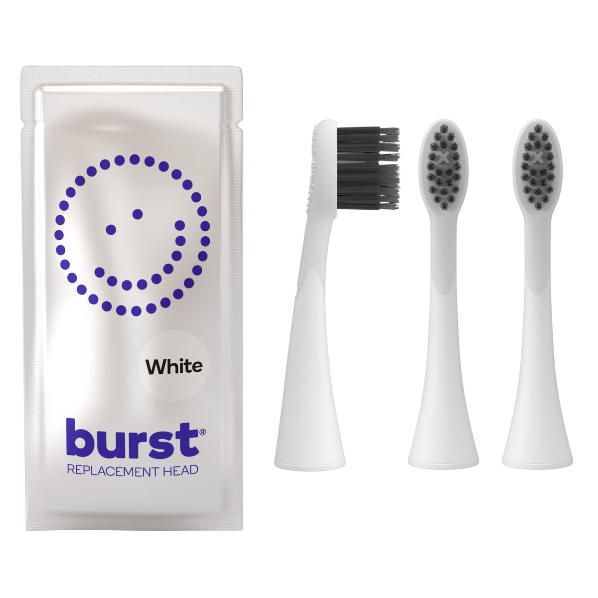 Burst cabezal frontal empaque mostrando diseño y compatibilidad