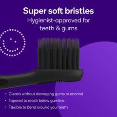 BURST detalle de las cerdas con corte interdental para mejor limpieza