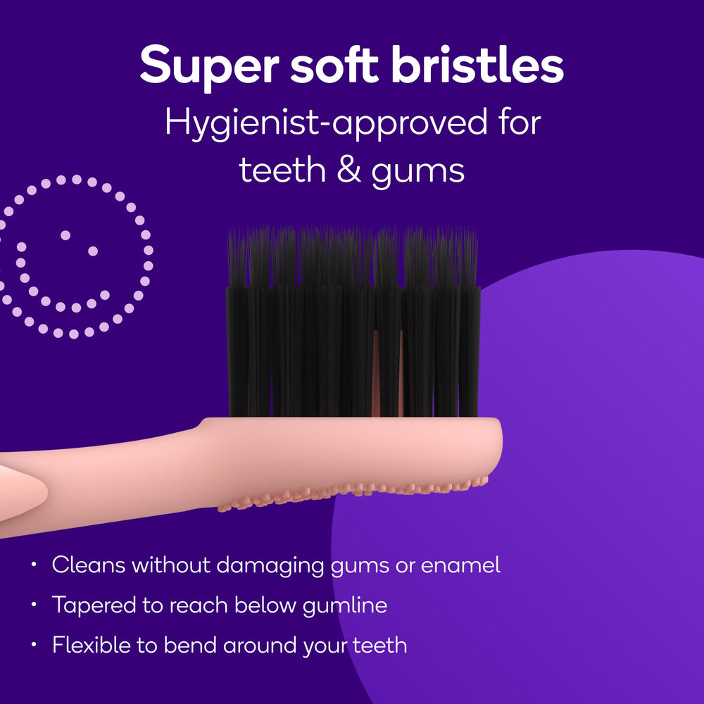 BURST detalle de cerdas PBT suaves para limpieza eficaz y segura