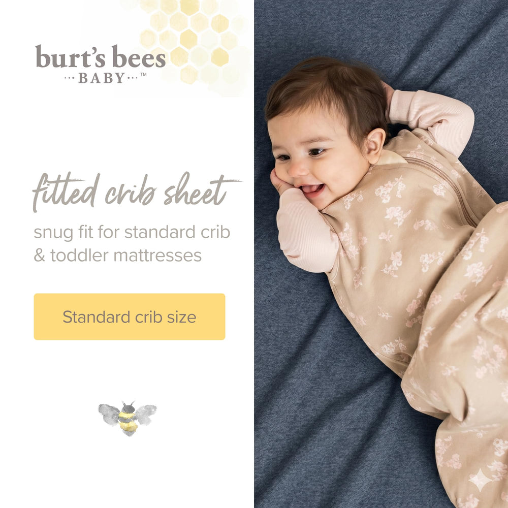 Burt's Bees Baby primer plano de textura de algodón orgánico suave
