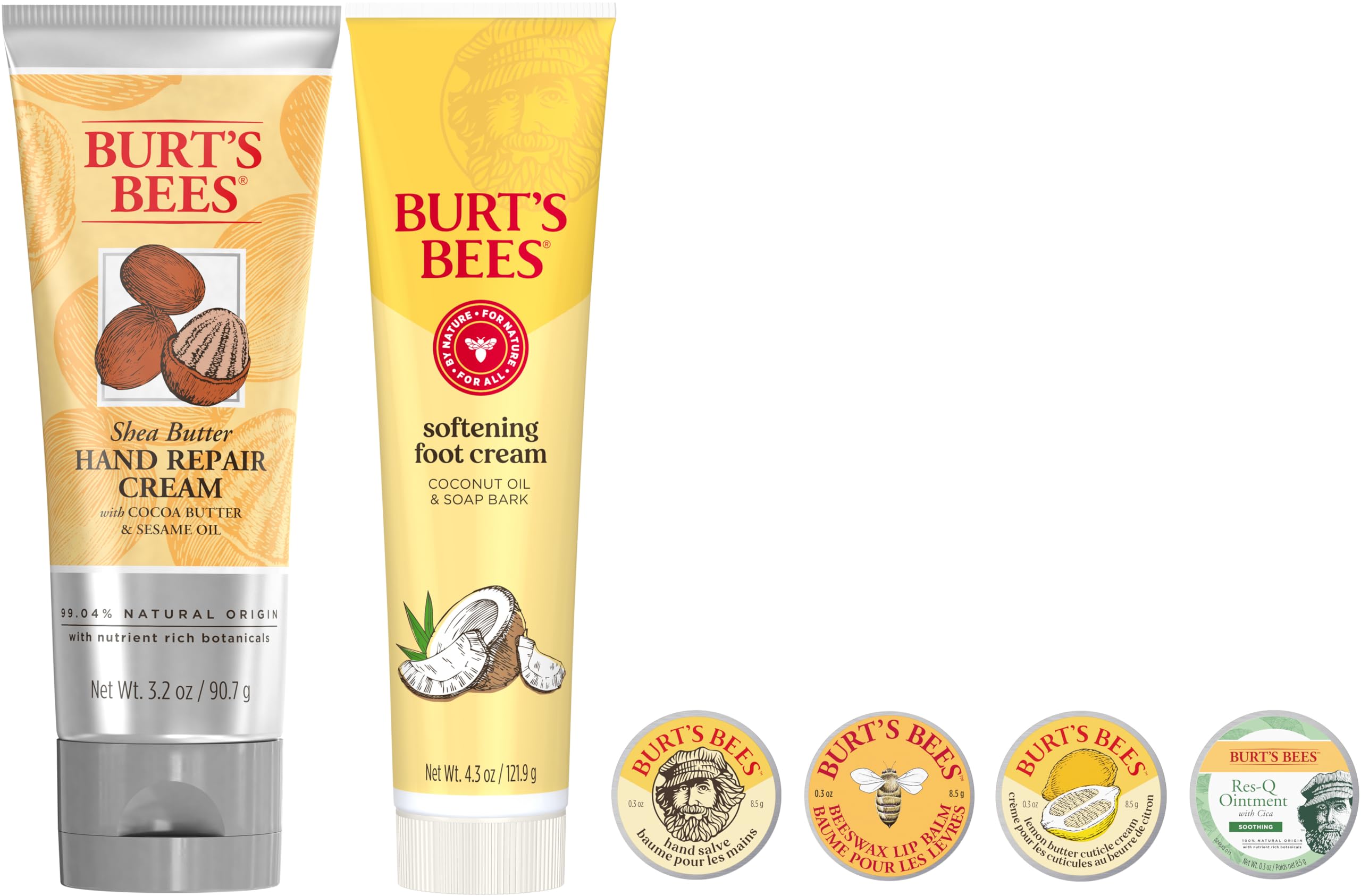 Burt's Bees set completo en ambiente hogareño, listo para regalar y usar