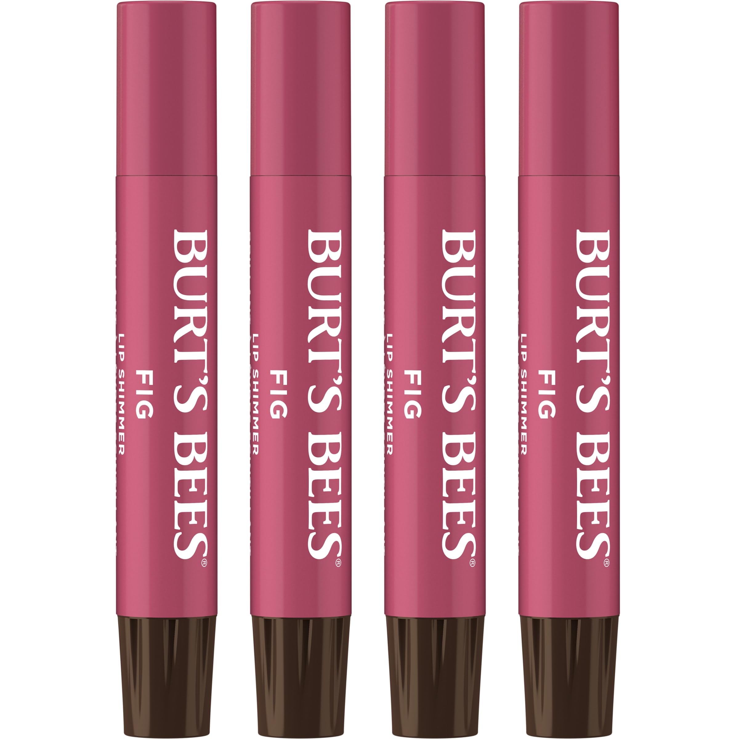 Burt's Bees frontal del paquete Fig mostrando color y brillo