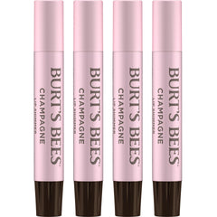 Burt's Bees envase frontal Champagne mostrando tono y beneficio hidratante
