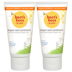 Burt's Bees paquete frontal mostrando dos tubos y beneficios protectores