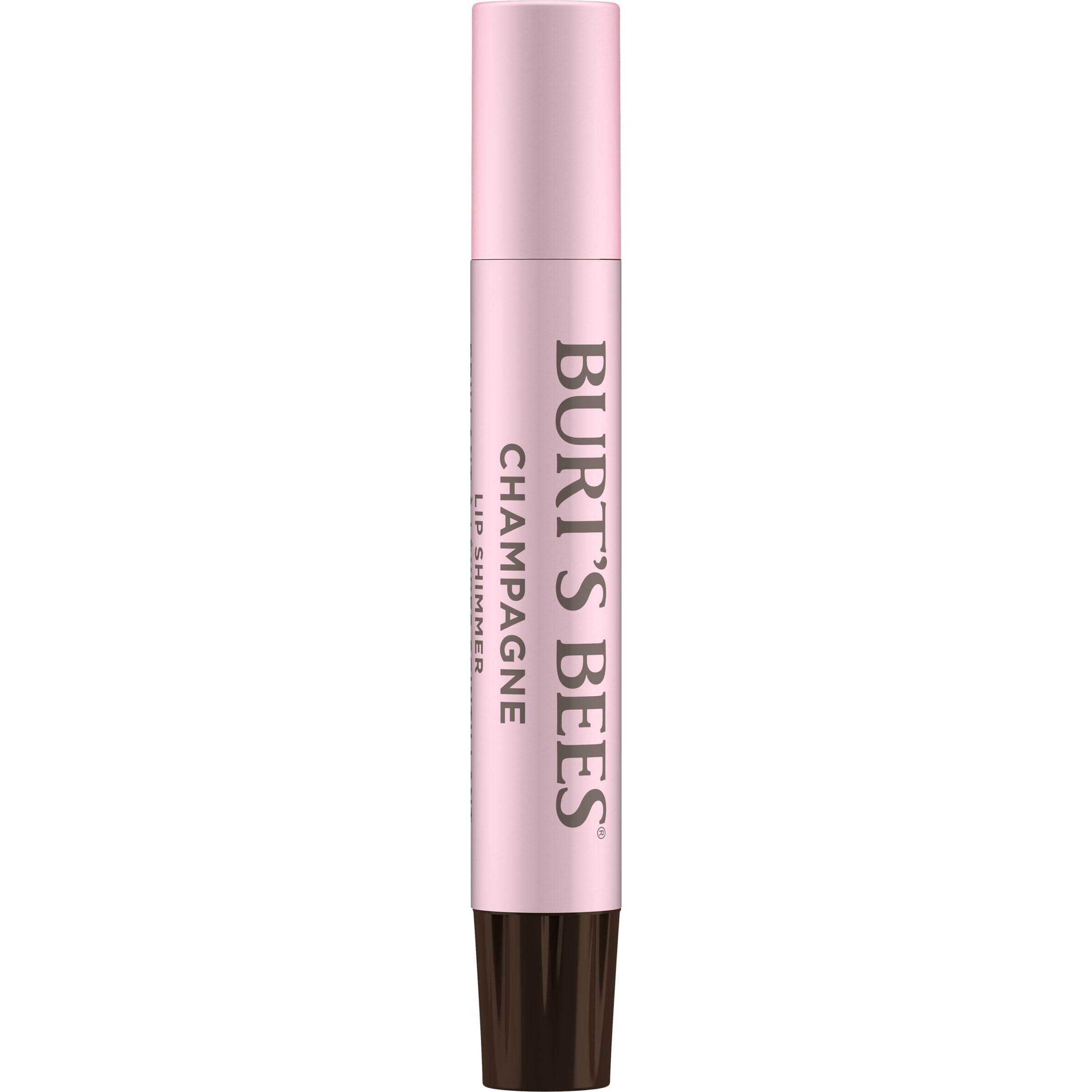 Burt's Bees primer plano de stick y textura cremosa con brillo nutritivo