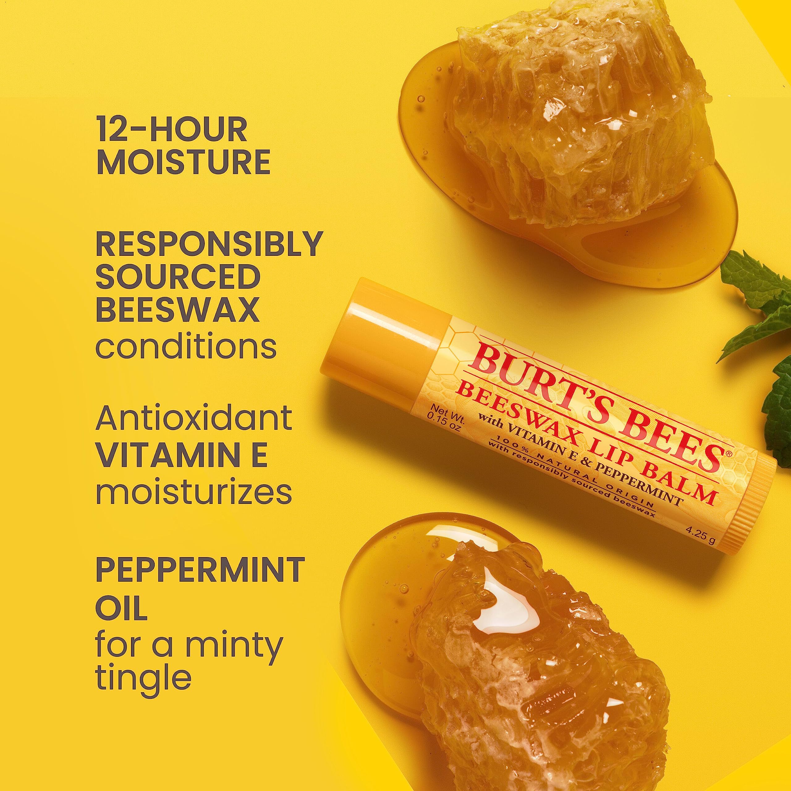 Burt's Bees tubo abierto textura cremosa y deslizamiento suave