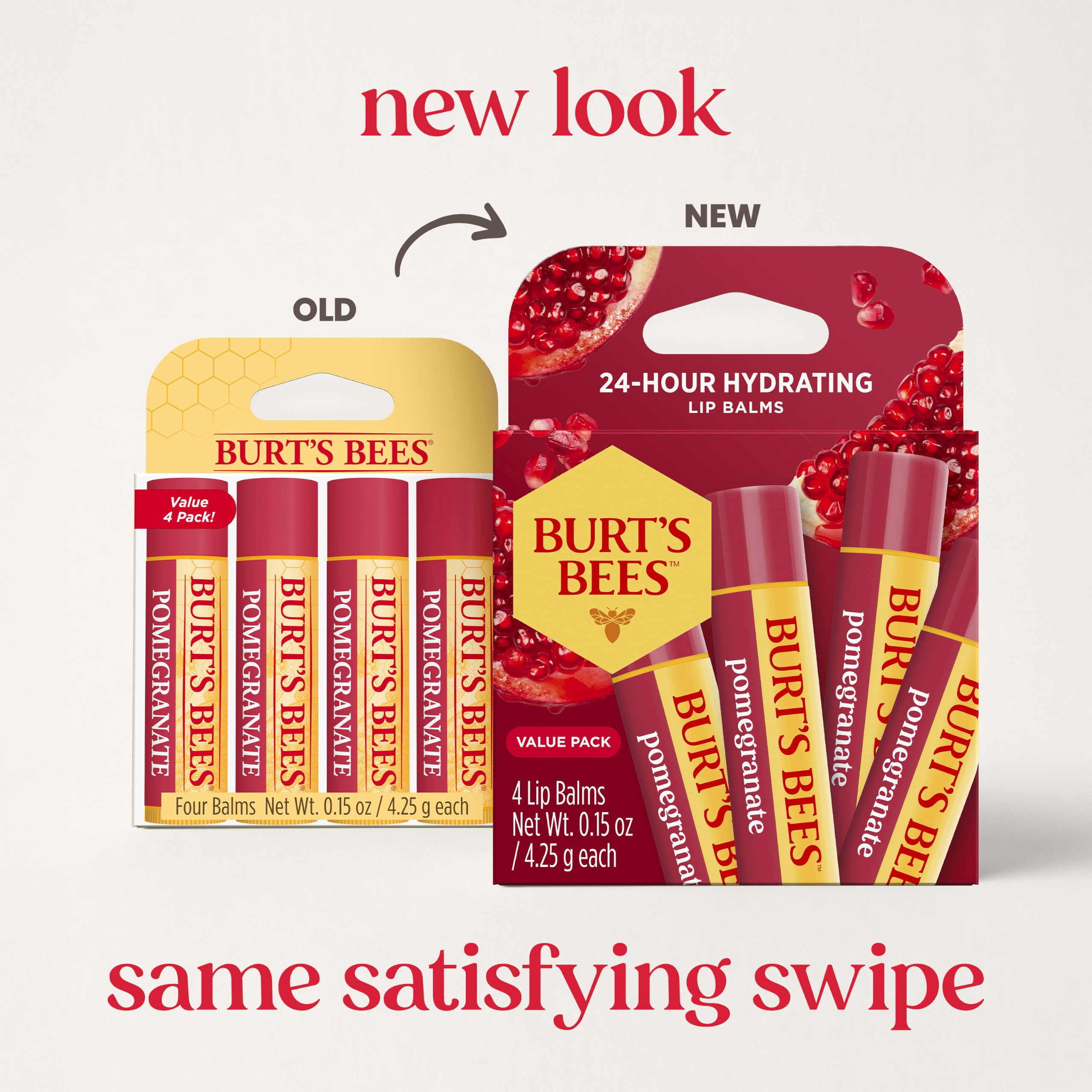 Burt's Bees primer plano del tubo mostrando la textura deslizante nutritiva