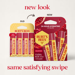 Burt's Bees primer plano del tubo mostrando la textura deslizante nutritiva