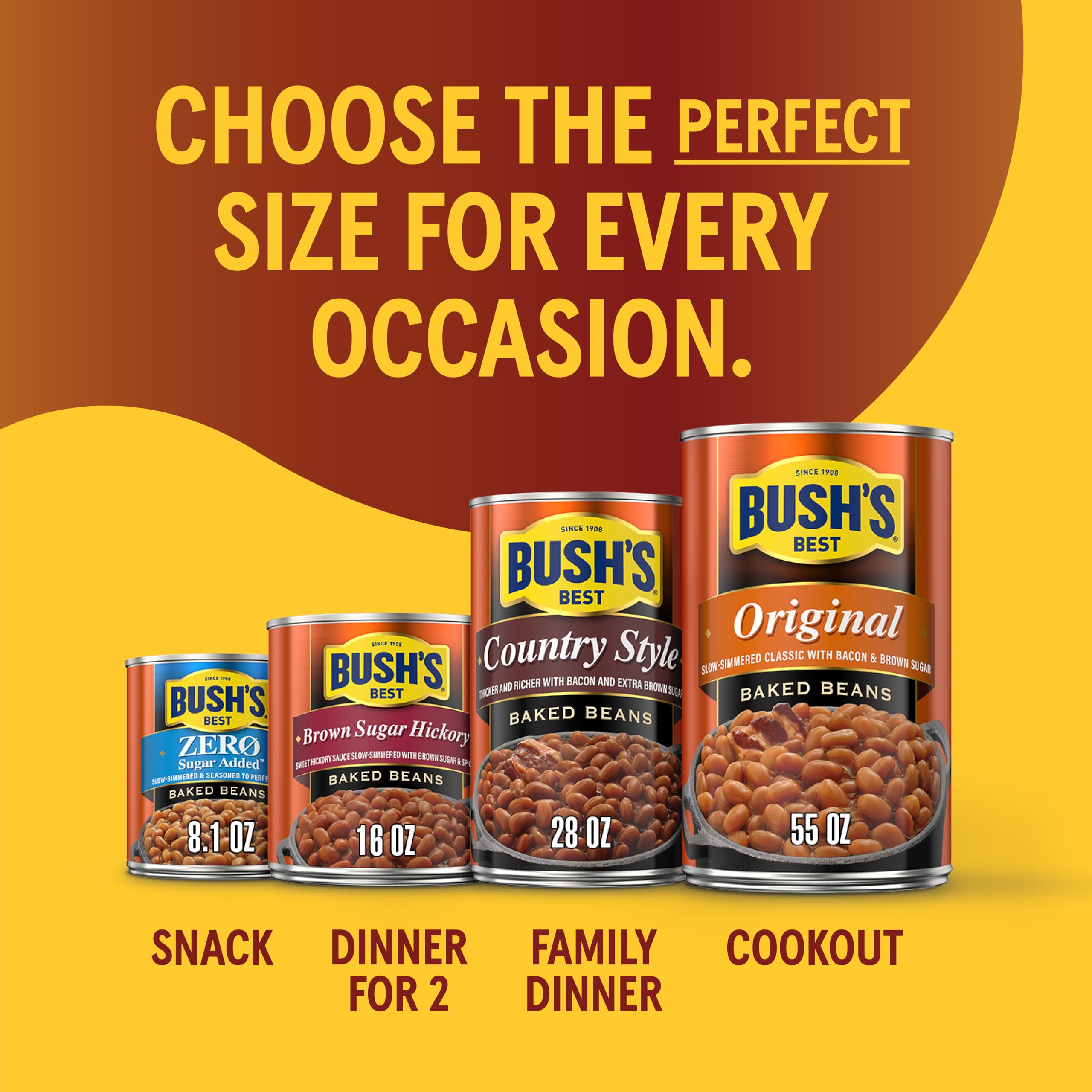 BUSH'S Best paquete de 12 latas en empaque listo para almacenamiento familiar