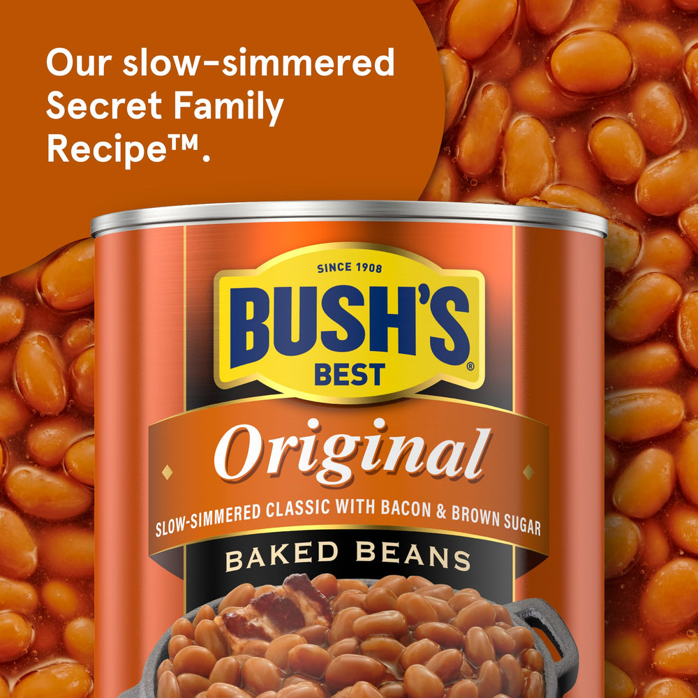 BUSH'S Best textura cremosa de frijoles mostrando salsa y consistencia