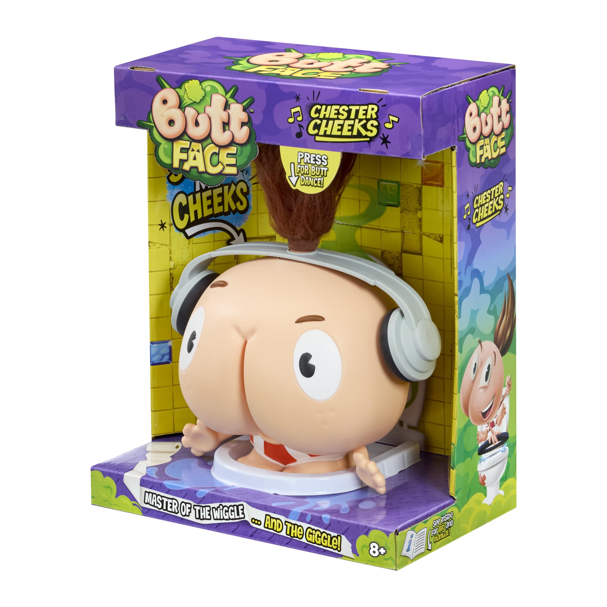 Butt Face empaque y caja en ambiente de regalo ideal para fiestas