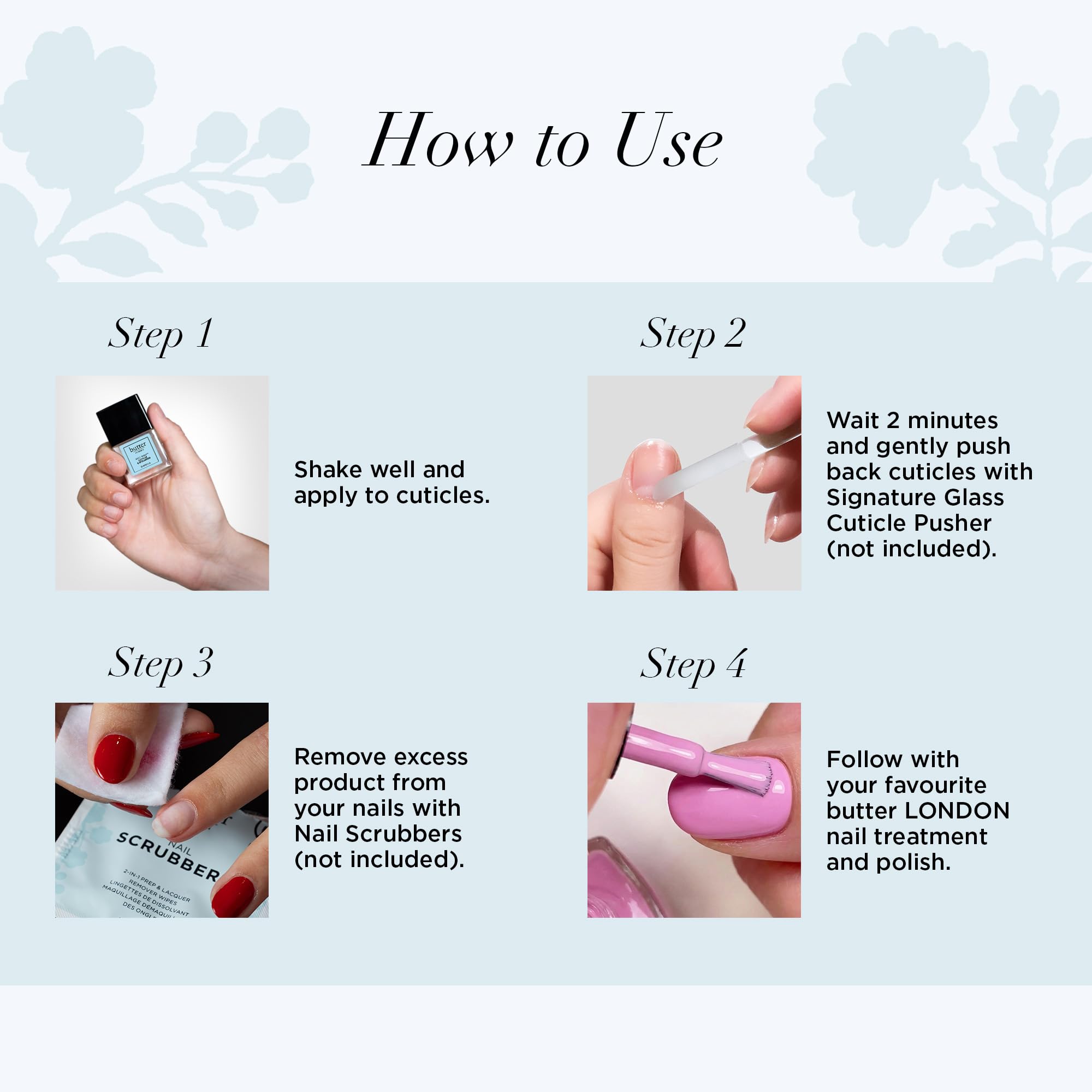 butter LONDON comparación de tamaño junto a manos para referencia clara de volumen