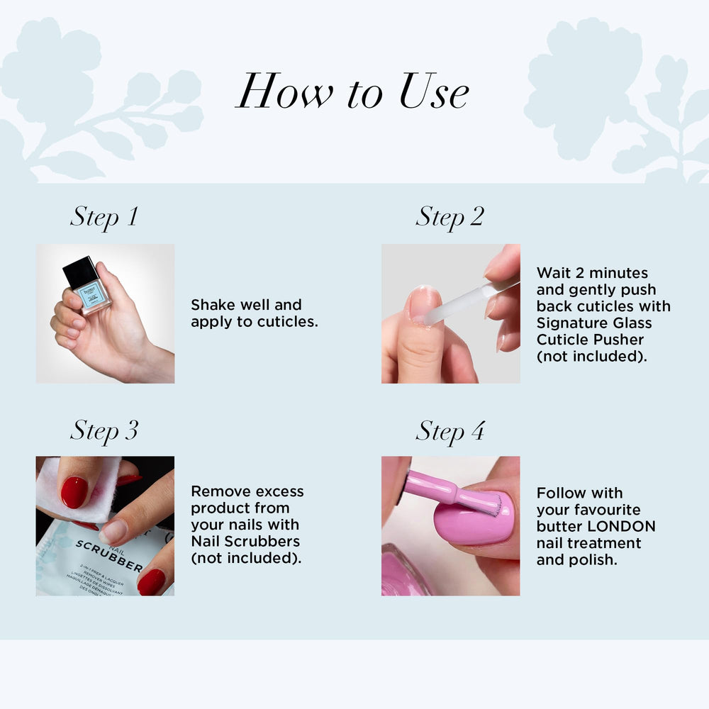 butter LONDON comparación de tamaño junto a manos para referencia clara de volumen