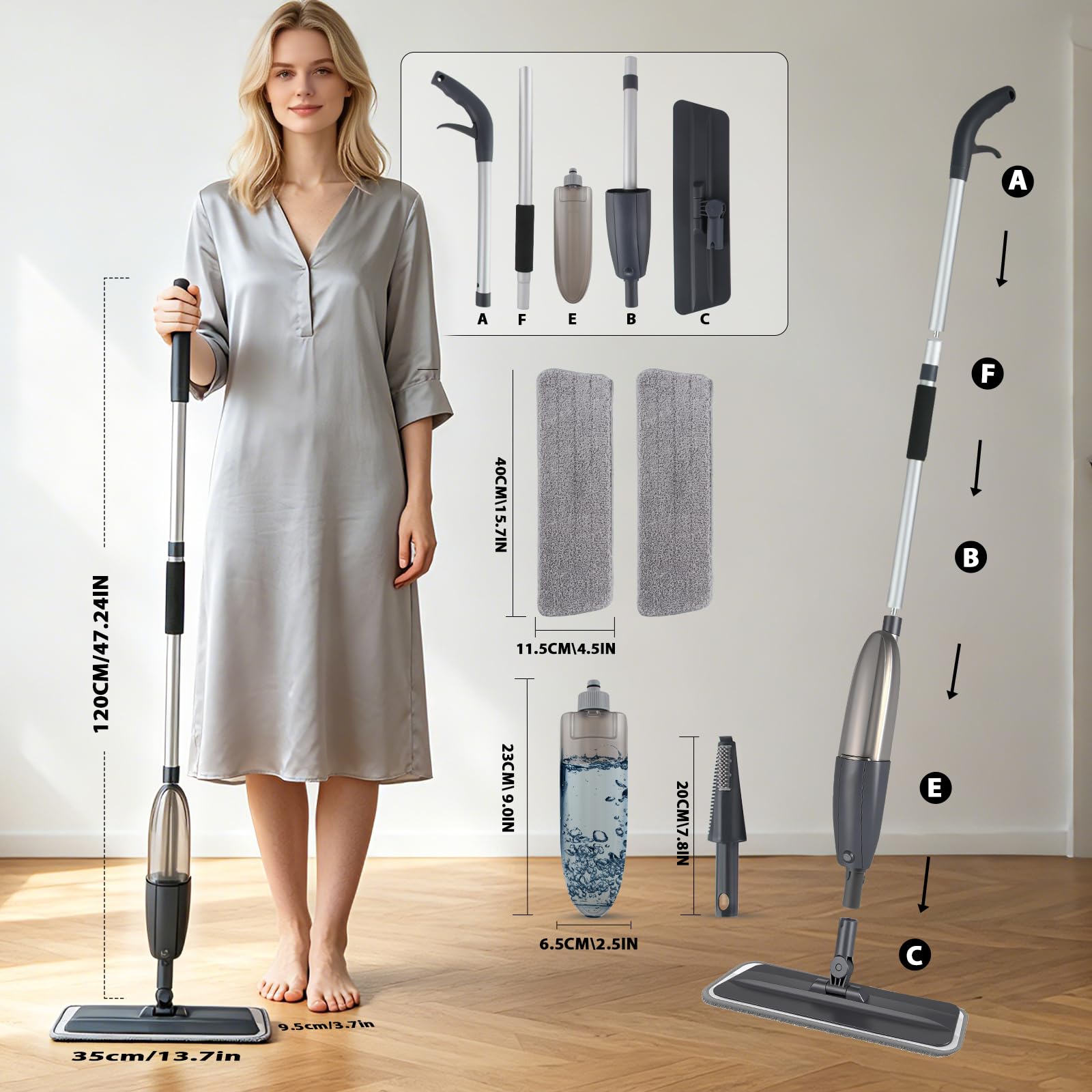 BUUROOHM limpieza de baño en azulejos con spray controlado y precisión