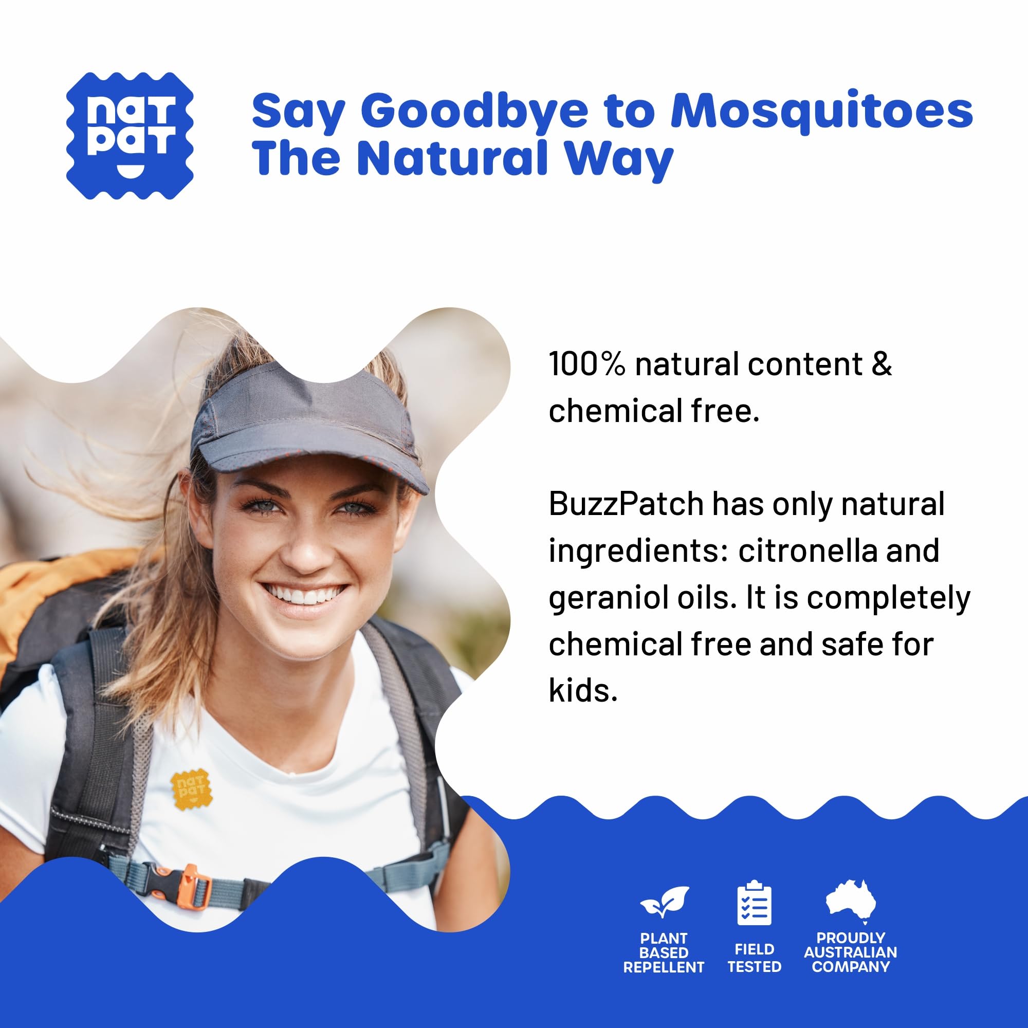 BUZZPATCH paquete resellable abierto conservando adhesivos frescos