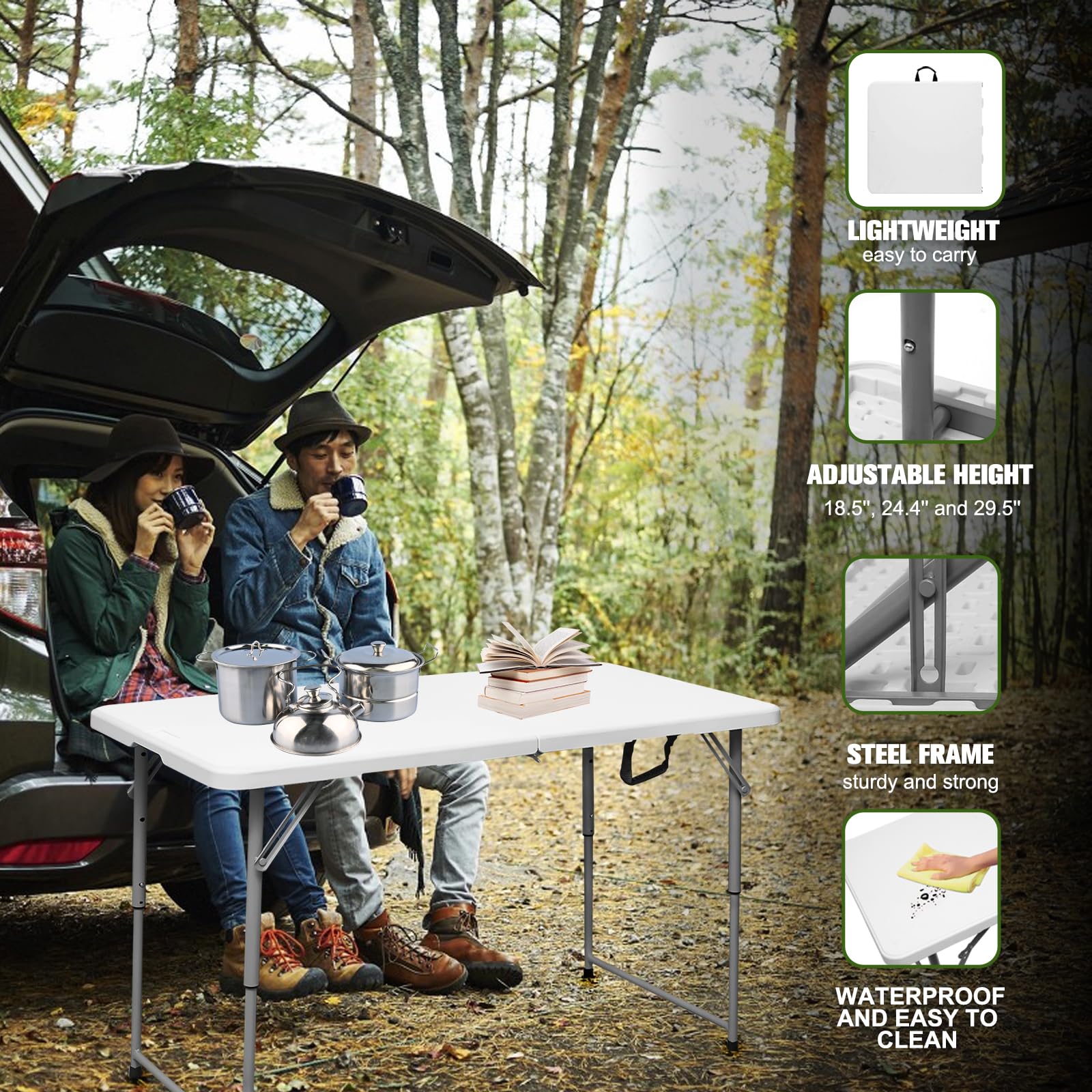 Byliable mesa en picnic al aire libre ideal para reuniones y comidas