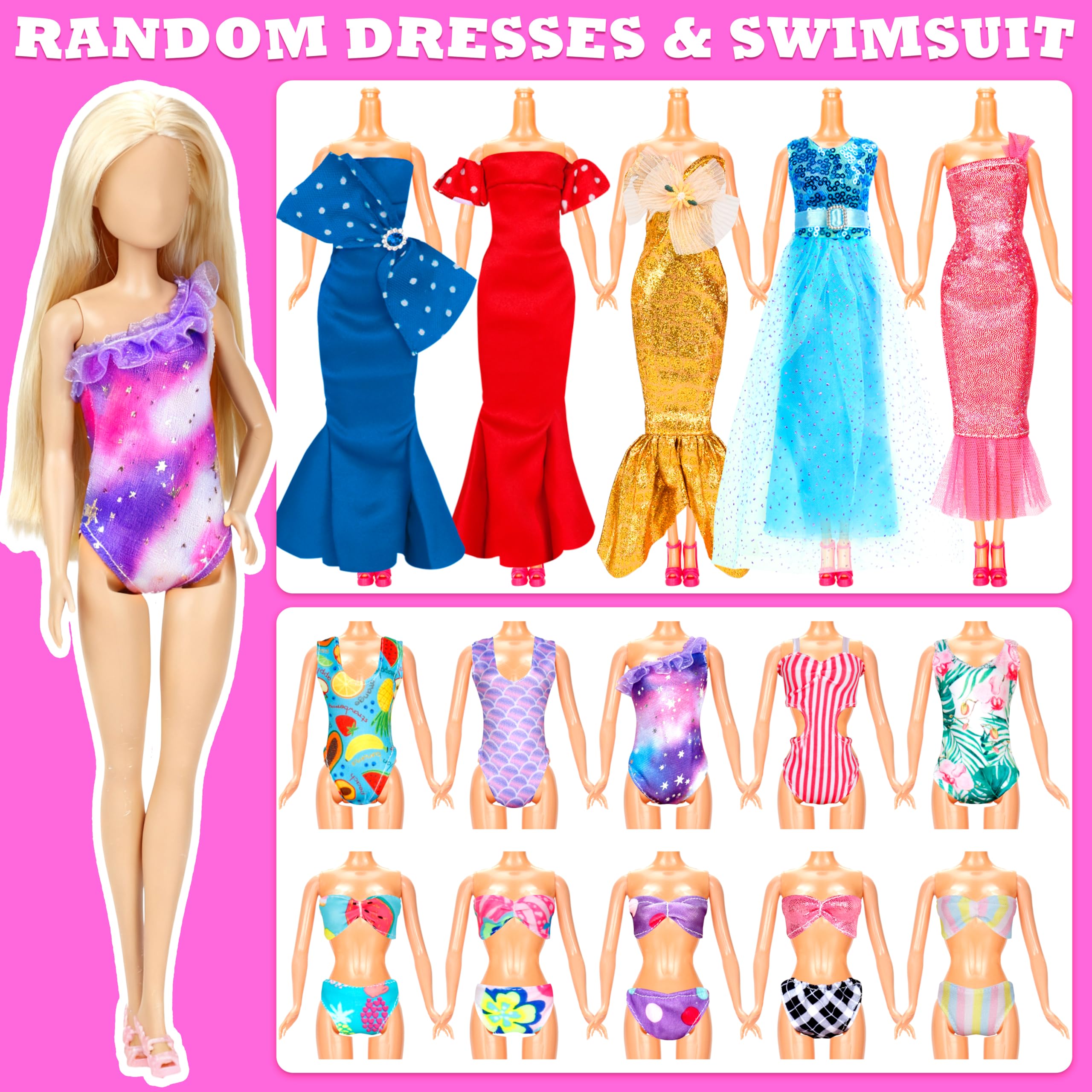 BYMORE muñeca vestida con conjunto BYMORE, inspira juego imaginativo