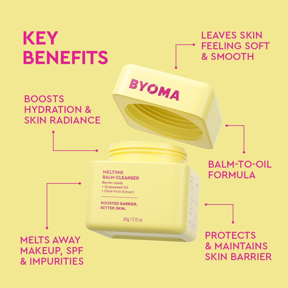 BYOMA emulsión aceite sobre piel, disuelve maquillaje fácilmente