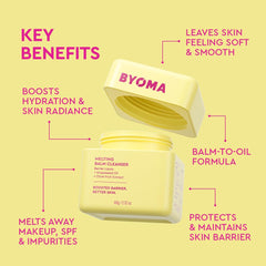 BYOMA emulsión aceite sobre piel, disuelve maquillaje fácilmente