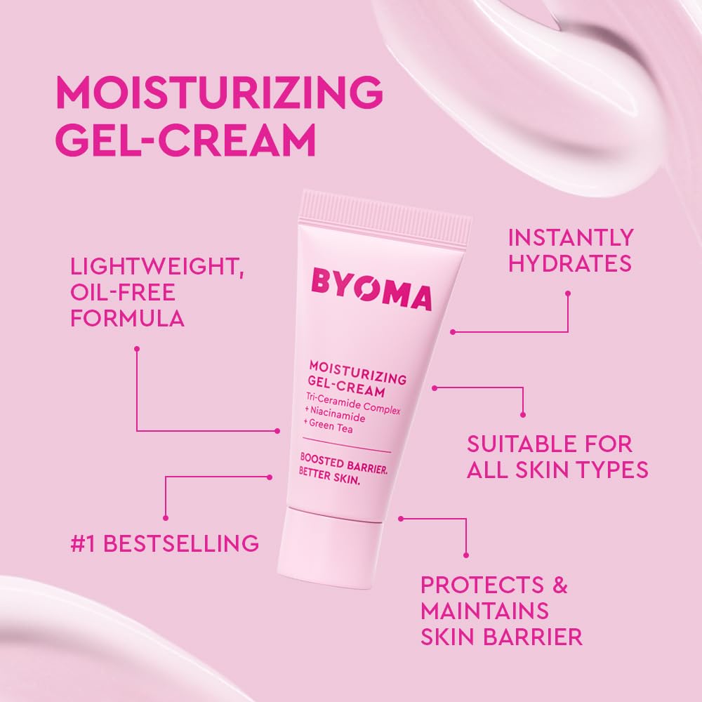 BYOMA trio empacado listo para viaje, práctico y aprobado por dermatólogos