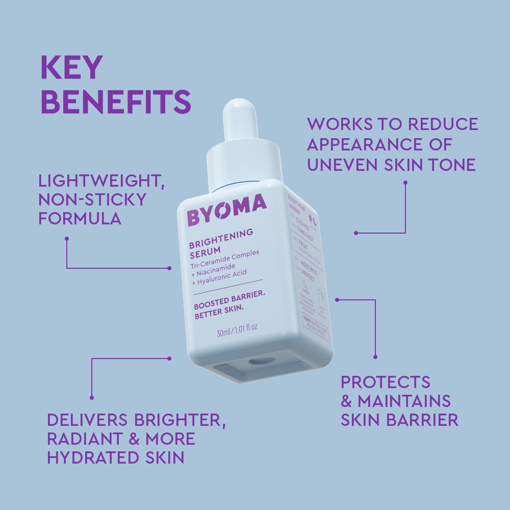 BYOMA suero en mano demostrando fácil aplicación y absorción rápida