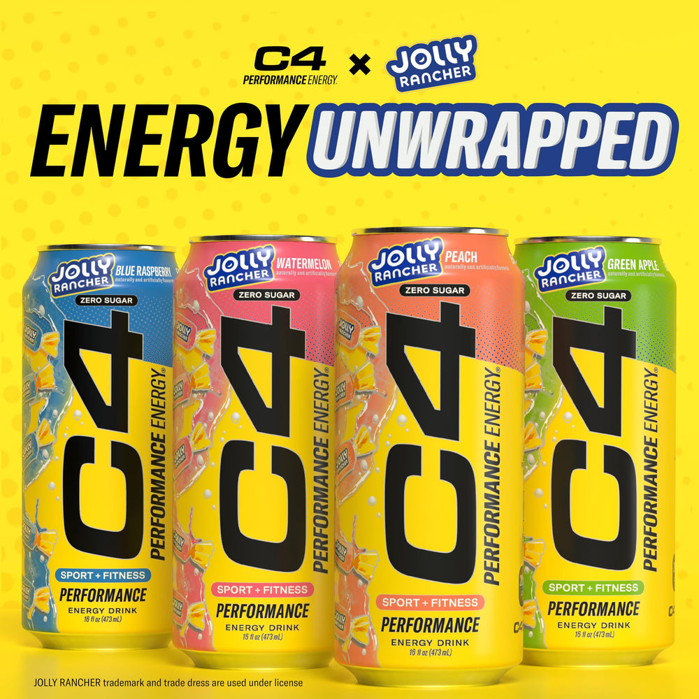 Blue Raspberry can pouring into glass, C4 refreshing flavor benefit