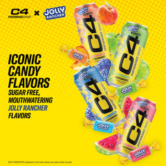 C4 can label close-up with JOLLY RANCHER branding and ingredient clarity
