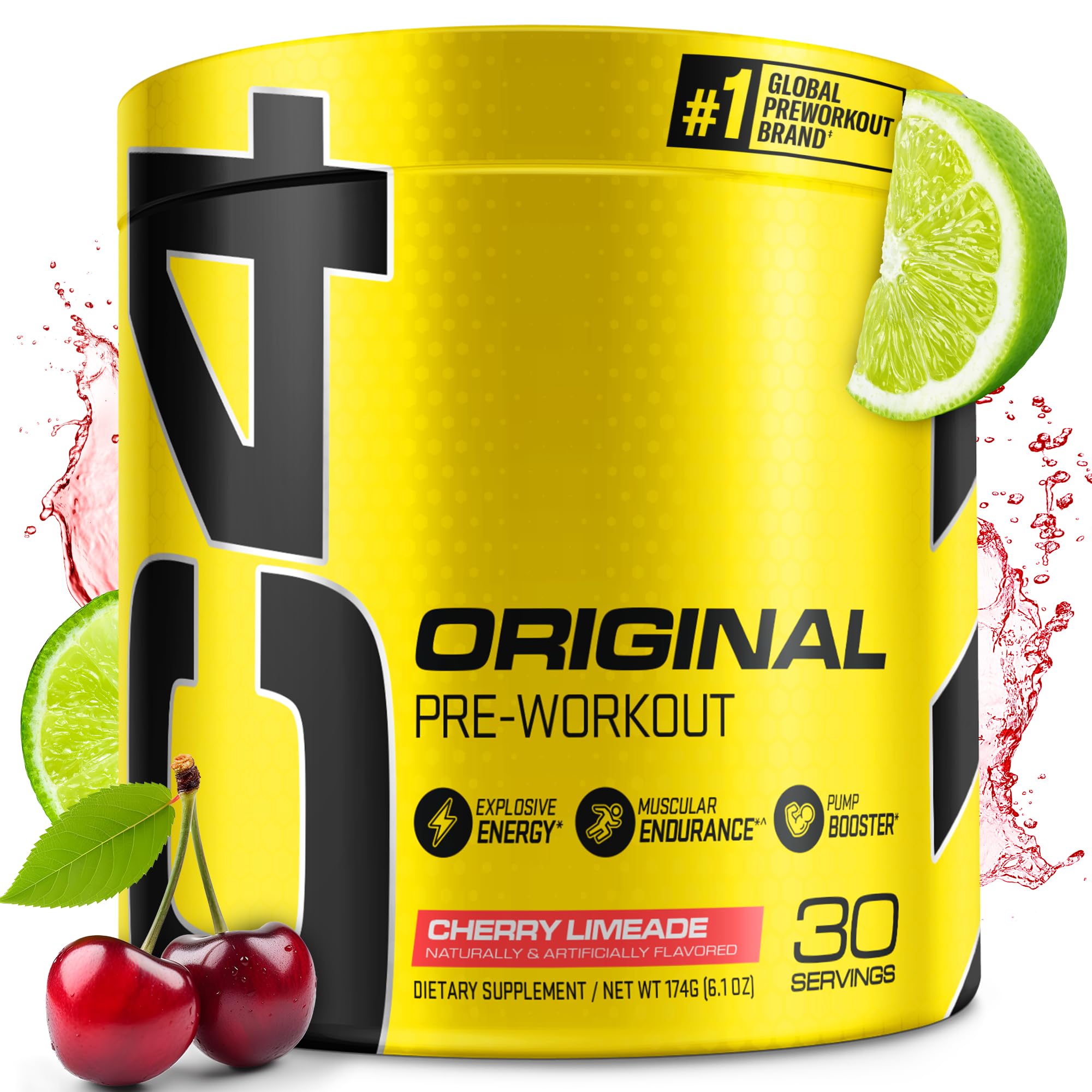 C4 envase frontal Cherry Limeade mostrando marca y porciones
