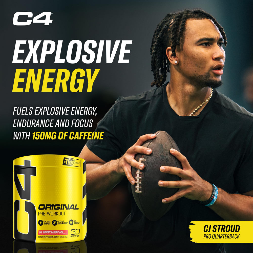 C4 cucharilla con porción para medir 150 mg cafeína