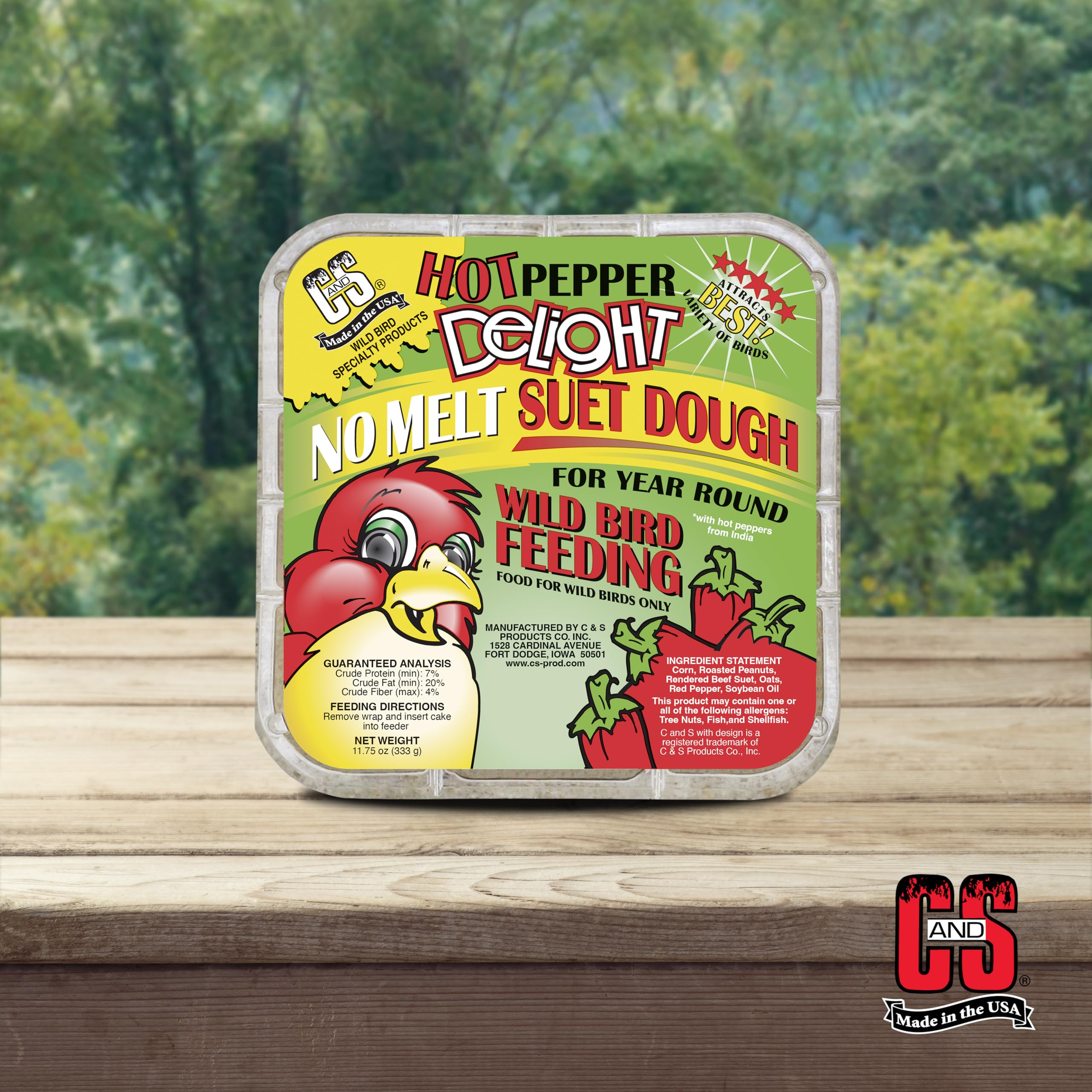 C&S product label and ingredients list highlighting made-in-USA quality