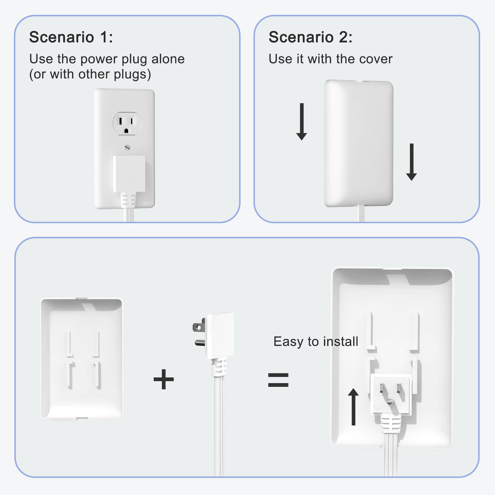 CABOCASA cubierta desmontable colocada para protección infantil efectiva