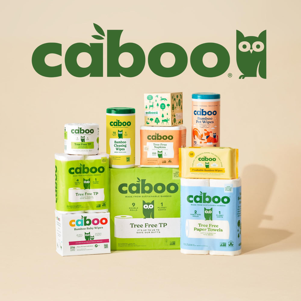 Caboo empaque sostenible lateral, beneficio reducción de residuos