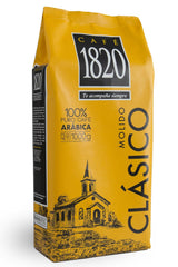 Café 1820 empaque frontal mostrando 32 oz y diseño premium