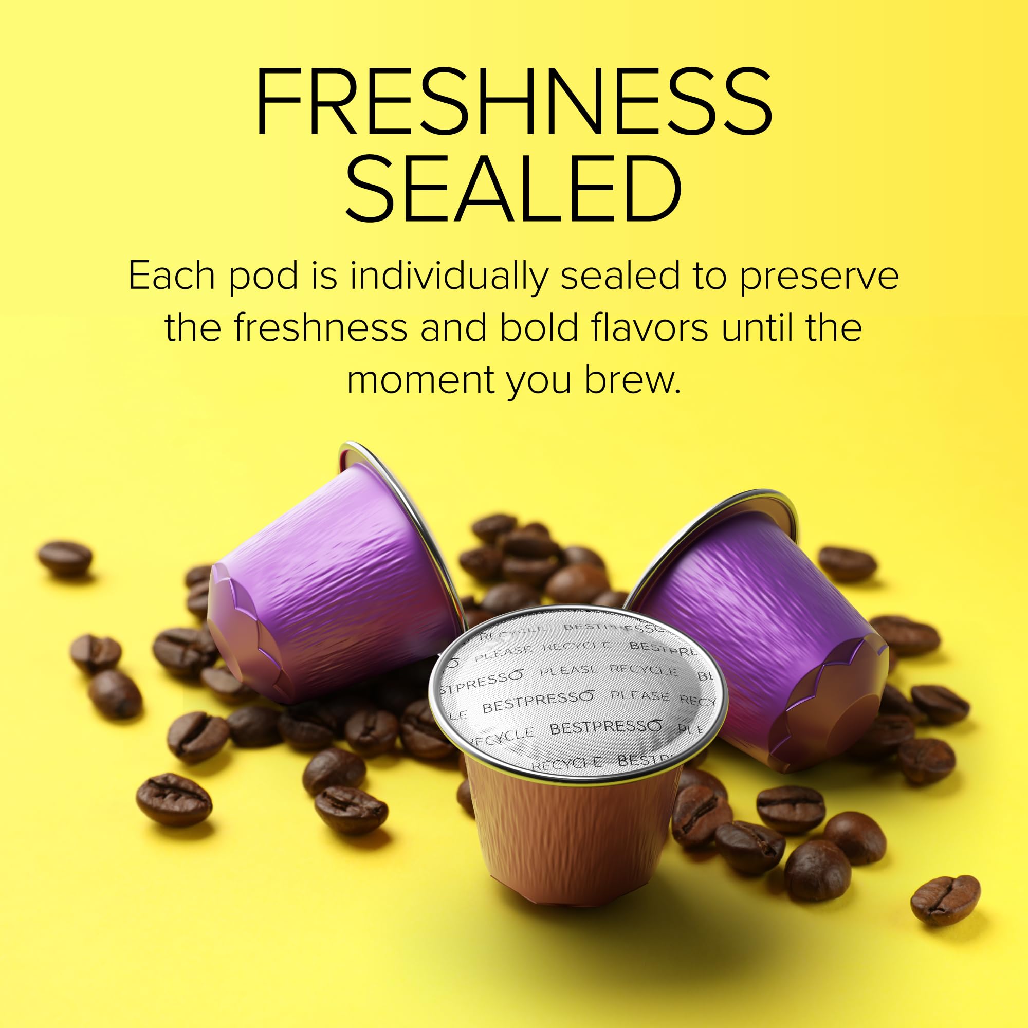 Café Romano cápsula insertada en Nespresso Original extracción consistente