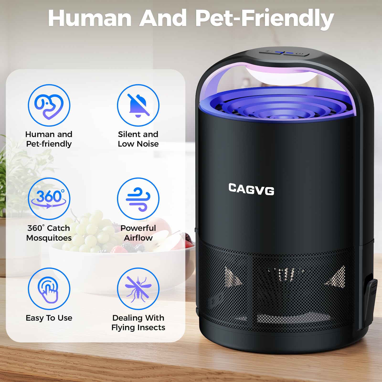 CAGVG trampa integrada en salón moderno ofreciendo control discreto